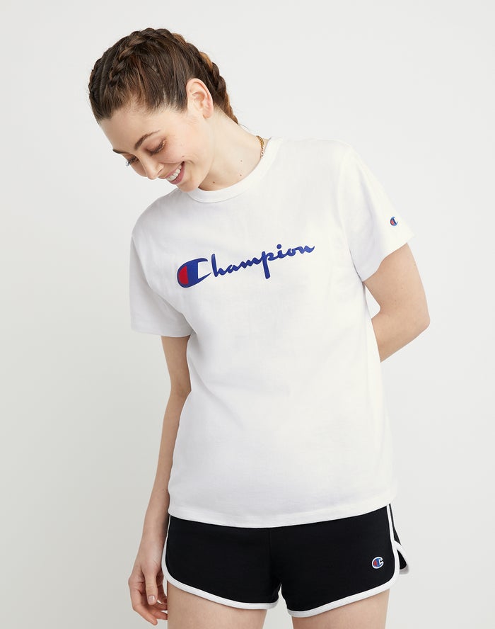 Champion Heritage T-Shirt Dames - Wit - Belgie 3614XHJAO